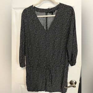 Banana republic keyhole back polka dot romper